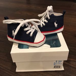 Ralph Lauren - Size 2 infant navy high tops
